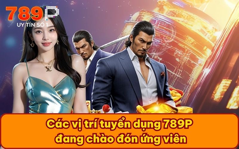 Các vị trí tuyển dụng 789P đang chào đón ứng viên